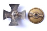 miniatūrzīme, Jātnieku pulks, sudrabs, Latvija, 20.gs. 20-30ie gadi, 20.9 x 20.9 mm...