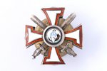 миниатюрный знак, Военный орден Лачплесиса, серебро, 875 проба, Латвия, 20е-30е годы 20го века, 17.6...