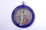 badge, Imperial Chemical Industries Limited, for 29 years service, silver, enamel, 925 standard, Gre...