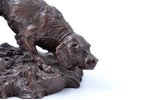 press paper, "Hunting dog", bronze, h 7.3 cm, weight 306.95 g....