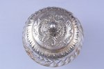 sugar-bowl, silver, 950 standard, weight of silver lid 42.90, gilding, glass, Ø 10.5 cm, h (with lid...