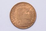 10 franki, 1907 g., zelts, Francija, 3.22 g, Ø 19 mm, XF, VF...