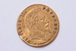 5 франков, 1868 г., A, золото, Франция, 1.60 г, Ø 16.7 мм, VF...