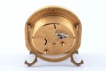 table clock, "Cartier", France, 7.8 x 7.4 x 2.5 cm...