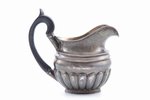 cream jug, silver, 84 standard, total weight of item 143.05, gilding, h 13 cm, 1825, Moscow, Russia...