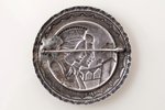 sakta, "Dziedot dzimu, dziedot augu", silver, 875 standard, 9.95 g., the item's dimensions Ø 5.4 cm,...