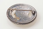 sakta, made of 5 lats coin, silver, 23.68 g., the item's dimensions Ø 3.9 cm, the 20-30ties of 20th...
