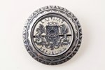 sakta, no 1 lata monētas, sudrabs, 8.20 g., izstrādājuma izmērs Ø 3.3 cm, 20 gs. 20-30tie gadi, Latv...
