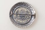 sakta, made of 1 lats coin, silver, 8.20 g., the item's dimensions Ø 3.3 cm, the 20-30ties of 20th c...