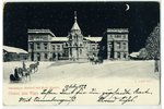 открытка, Рига, станция и часовня, Латвия, Российская империя, начало 20-го века, 13,8x9 см...