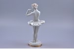 figurine, Ballerina with flower, porcelain, USSR, Dmitrov Porcelain Factory (Verbilki), molder - O.A...