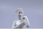 figurine, Ballerina with flower, porcelain, USSR, Dmitrov Porcelain Factory (Verbilki), molder - O.A...