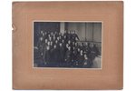 photography, a group of soldiers, Red Army, on cardboard, USSR, 20-30ties of 20th cent., 13.9 x 20.3...
