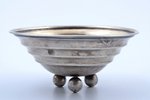 candy-bowl, silver, 875 standard, 80.6 g, (h/⌀) 5.5/12.5 cm, the 30ties of 20th cent., Latvia...
