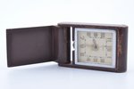 ceļojuma pulkstenis, "Jaeger-LeCoultre", Šveice, 10.6 x 6.4 x 2.5 cm...