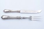 set of 2 flatware items, silver/metal, 950 standart, France, 27.7 - 26.3 cm...