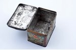box, tea, partnership "Brothers K and S Popov" in Moscow, metal, Russia, the end of the 19th century...