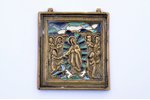 icon, The Resurrection of Christ. Descent into Hades, copper alloy, 4-color enamel, Russia, the bord...