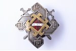 знак, 11-й Добельский пехотный полк, Латвия, 20е-30е годы 20го века, 55.8 x 53 мм...