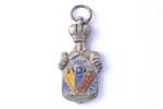 badge, Konstantin artillery school, Noble regiment, silver, enamel, 84 standard, Russia, 36.8 x 18.7...