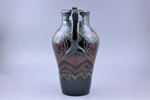 ваза, керамика, фабрика М.С. Кузнецова(?), Рига (Латвия), 20-30е годы 20го века, h 32.2 см, два скол...