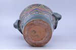 vāze, keramika, M.S. Kuzņecova rūpnīca(?), Rīga (Latvija), 20 gs. 20-30tie gadi, h 32.2 cm, divi rob...