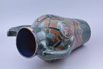 vāze, keramika, M.S. Kuzņecova rūpnīca(?), Rīga (Latvija), 20 gs. 20-30tie gadi, h 32.2 cm, divi rob...