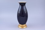 vase, porcelain, J.K. Jessen manufactory, Riga (Latvia), 1933-1935, h 22.5 cm, premium (GOLD MARK) g...