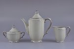 service, for 10 persons (23 items), porcelain, Langebraun, Estonia, the 30ties of 20th cent., h (cup...