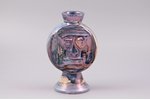 vase, porcelain, sculpture's work, by L. Agadzhanyan, Riga (Latvia), USSR, 15.5 cm...