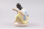 figurine, Gipsy woman, porcelain, Riga (Latvia), USSR, sculpture's work, molder - Latvite Medniece,...