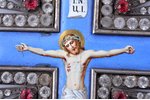 krūšu krusts, Kristus Krustā Sišana, sudrabs, izgleznota emalja, Krievijas impērija, 19. un 20. gads...