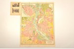 karte, Vadonis pa Rīgu ar Rīgas plānu, ielu un valdības iestāžu sarakstu, Latvija, 1926 g., 18.3 x 1...