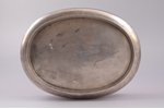 biscuit tray, silver, 84 standard, 683.55 g, engraving, gilding, 23 x 17.2 cm, h (with handle) 18.6...
