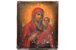 икона, Иверская икона Божией Матери, доска, серебро, живопиcь, 84 проба, Российская империя, 1864 г....
