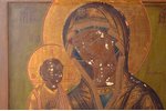 икона Божией Матери "Троеручица", доска, живопиcь, золочение, Российская империя, 31.3 x 26.7 x 2.4...