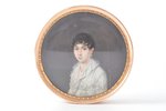 snuff-box, boîte-à-miniature, painting on ivory, by artist Oubourg, edge on lid - gold, edge on box...