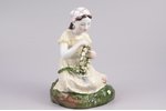 figurine, Girl with a wreath, porcelain, USSR, LFZ - Lomonosov porcelain factory, molder - Galina St...