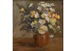 Vecozols Imants (1933), "Ziedi", audekls, eļļa, 50 x 50 cm...