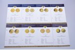 комплект, 16 монет, золото, 1-1.244 г, Proof, 999 проба...