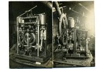 фотография, 2 шт., судовое рулевое устройство, Латвия, 20-30е годы 20-го века, 13,8x8,8 см...