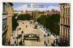 открытка, Рига, Бульвар Бривибас, Латвия, 20-30е годы 20-го века, 13,6x8,8 см...