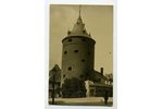 фотография, Рига, Пороховая башня, Латвия, Российская империя, начало 20-го века, 13,6x8,6 см...
