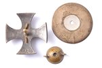 nozīme, Jātnieku pulks, Nr. 670, bronza, apsudrabojums, Latvija, 20.gs. 20-30ie gadi, 35.6 x 35.2 mm...