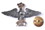знак, LAK (Латвийский Аэроклуб), серебро, 875 проба, Латвия, 20е-30е годы 20го века, 38 x 61.8 мм, ф...