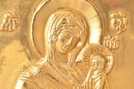 икона, Тихвинская икона Божьей матери, медный сплав, 1-цветная эмаль, Российская империя, конец 19-г...