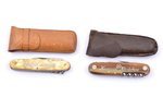 multitool, 2 pcs., Germany, the 30ties of 20th cent., lenghth in folded position 8.8 / 9 cm...