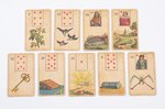 комплект игральных карт, 35 карт (отсутствует 1 карта), Германия, в деревянной коробочке, размеры ко...
