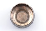 saltcellar, silver, 84 standard, 43.55 g, engraving, Ø 5.7 cm, Olga Filippovna Mukhina's manufactory...