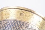 goblet, silver, 84 standard, 64.40 g, niello enamel, gilding, h 6.5 cm, by Ivan Sveshnikov, 1871, Mo...